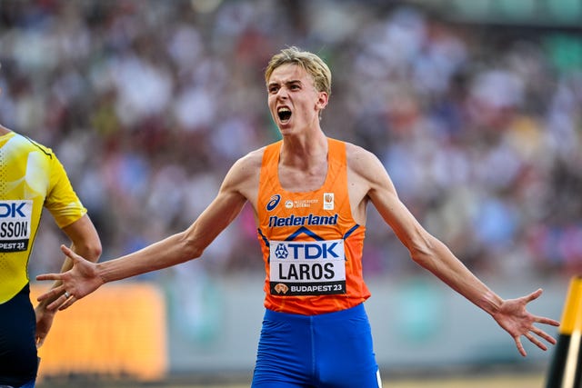 niels laros tijdens wk atletiek boedapest 2023