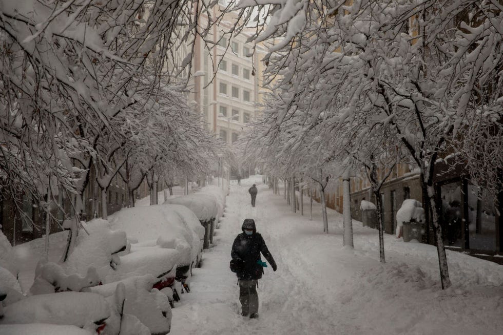 nieve en madrid