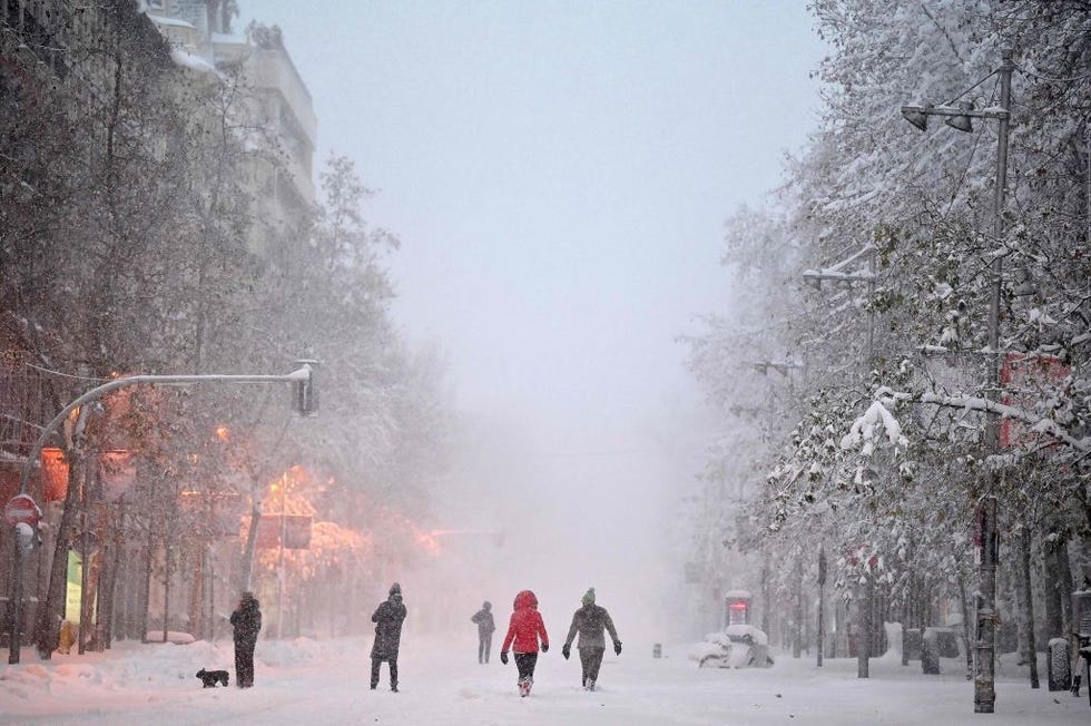 nieve en madrid