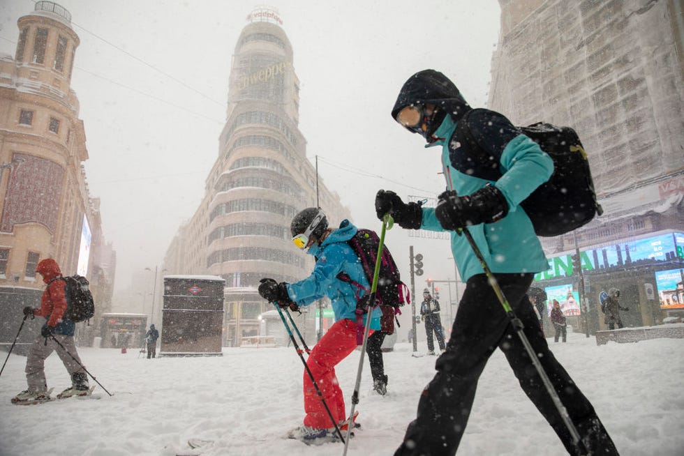 nieve en madrid