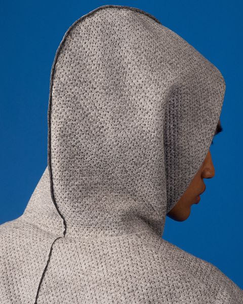 model wearing nike forward hoodie