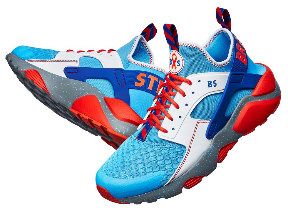 Shoe, Footwear, Running shoe, Outdoor shoe, Blue, Athletic shoe, Orange, Aqua, Electric blue, Azure, 
