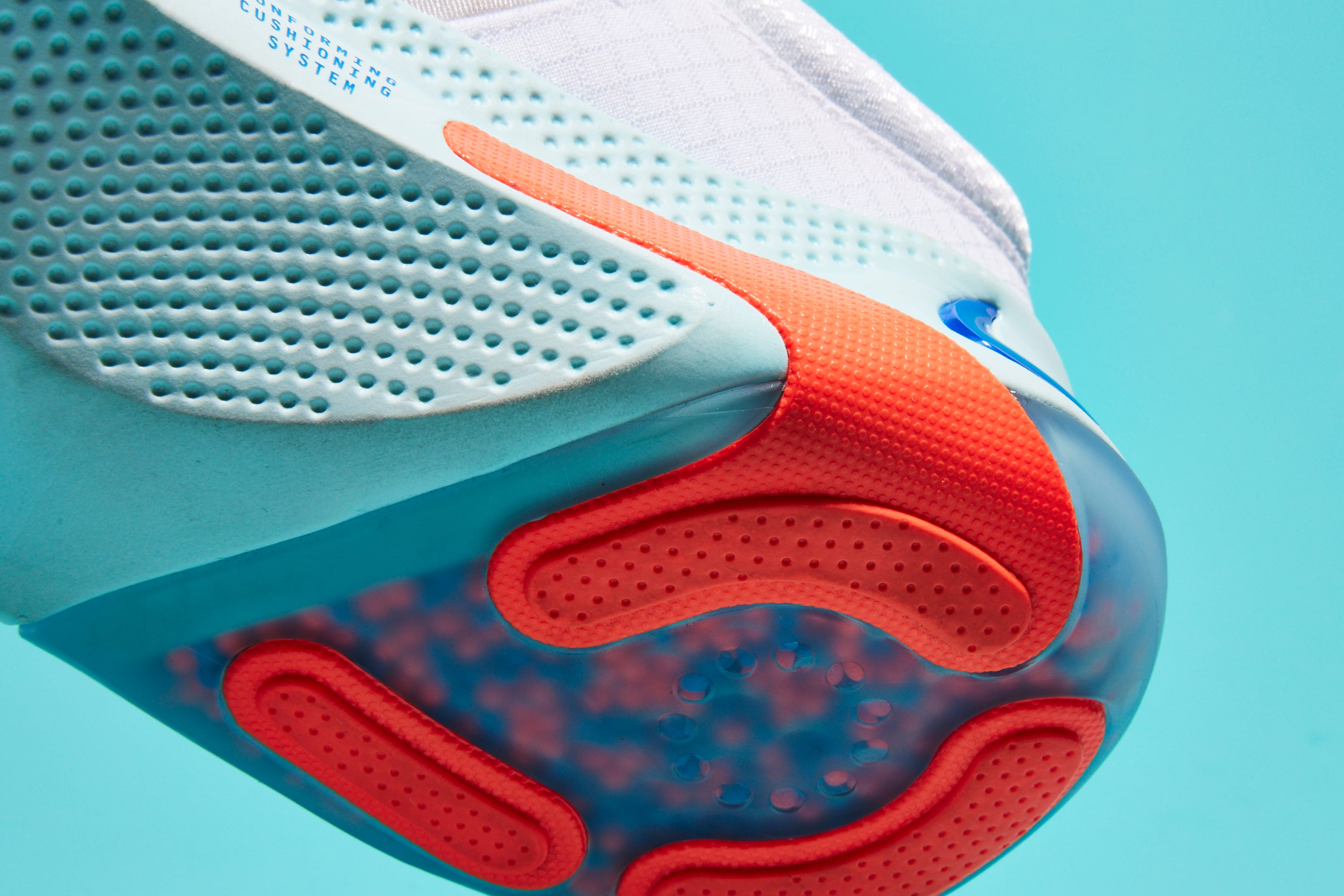 Orange, Footwear, Blue, Aqua, Turquoise, Shoe, Electric blue, Outdoor shoe, Sneakers, Athletic shoe, 