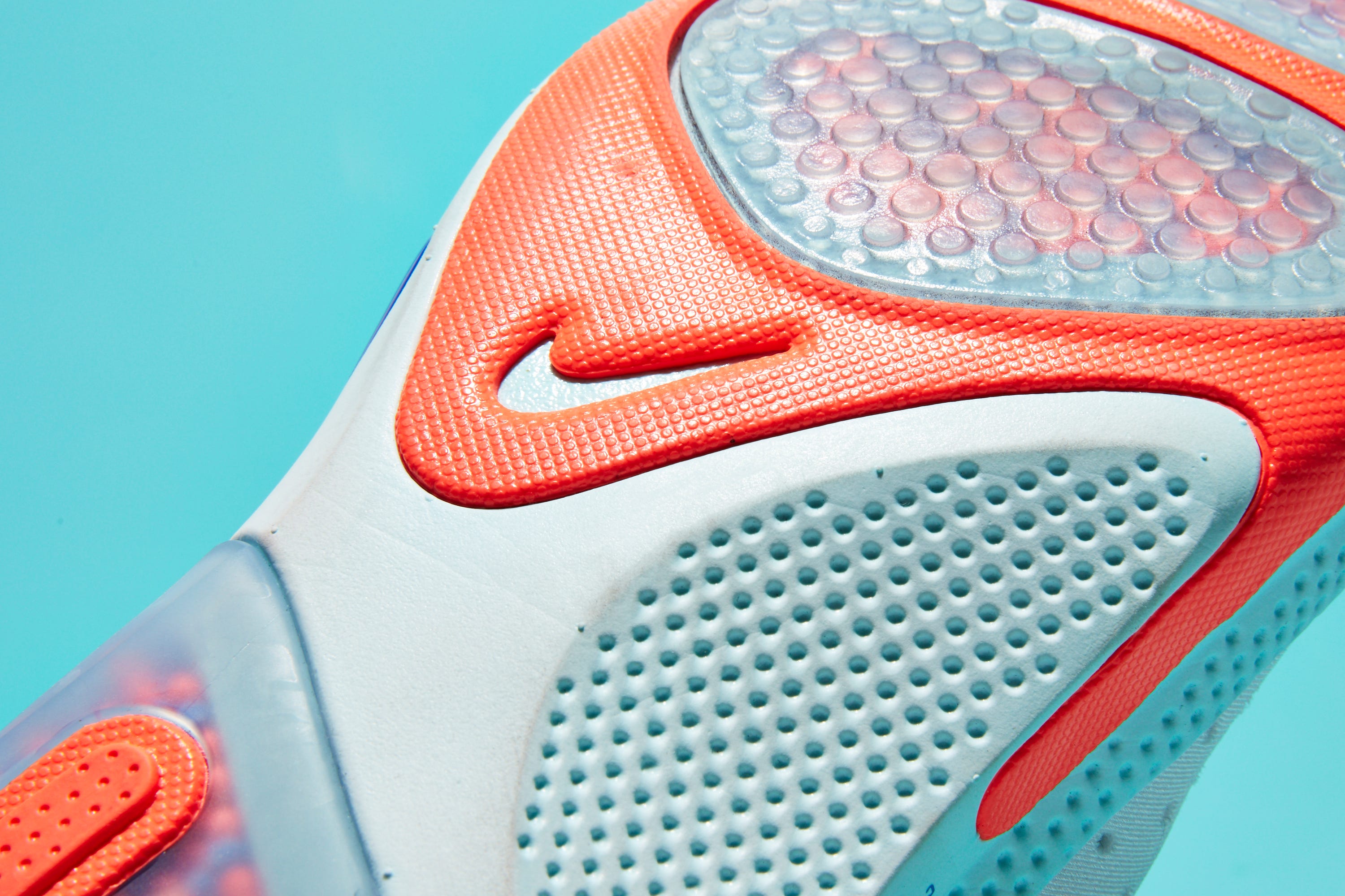Footwear, Orange, Shoe, Athletic shoe, Sneakers, Ball, Electric blue, Outdoor shoe, 