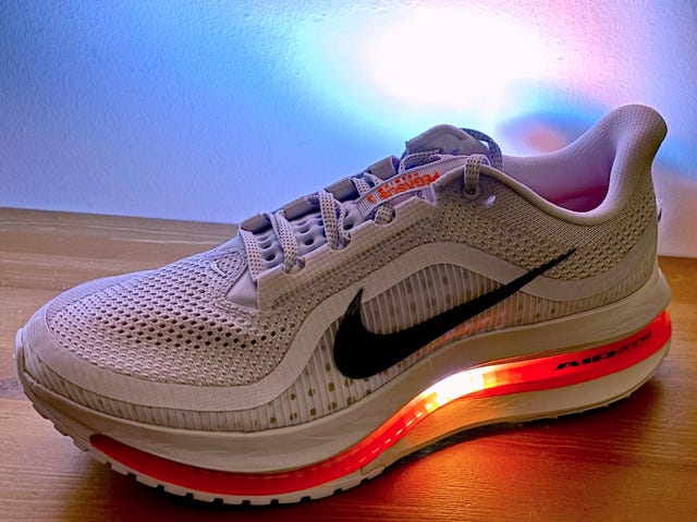 lightup athletic shoe with a prominent design