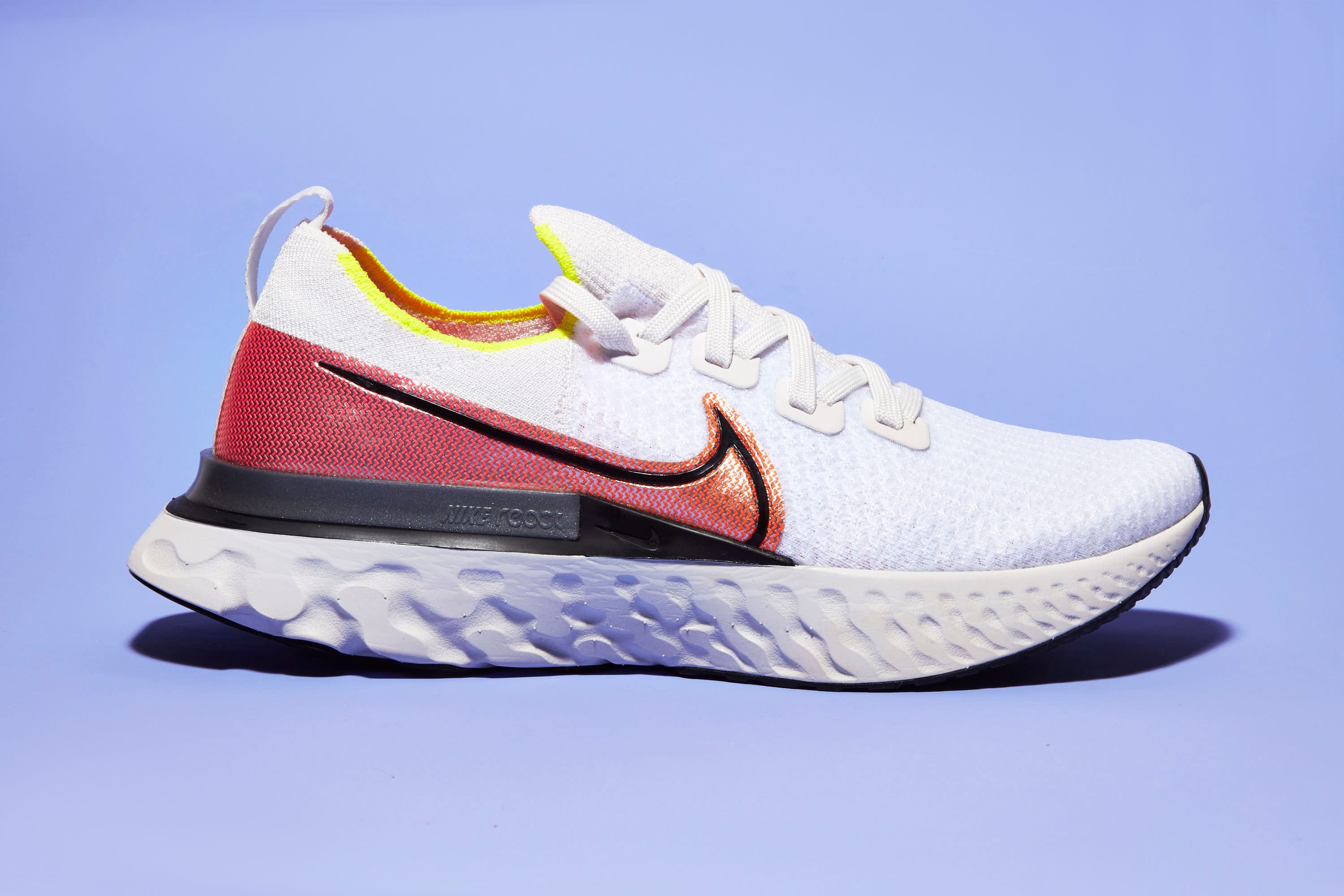 Footwear, Shoe, White, Sportswear, Walking shoe, Running shoe, Sneakers, Outdoor shoe, Orange, Nike free, 
