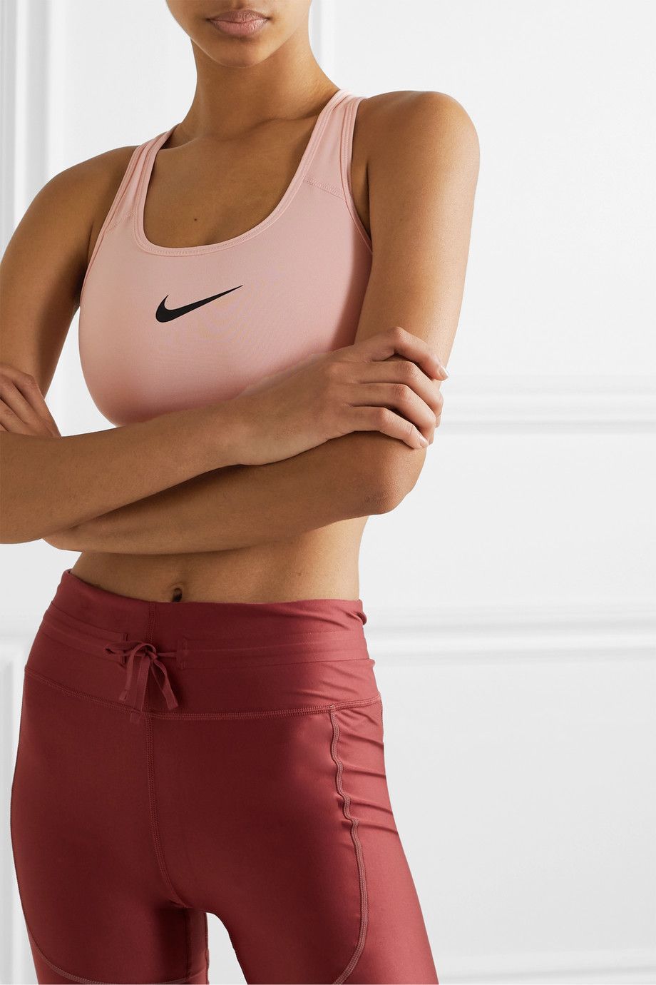 Nike Plus Size Swoosh Padded Logo Sports Bra Running Shorts