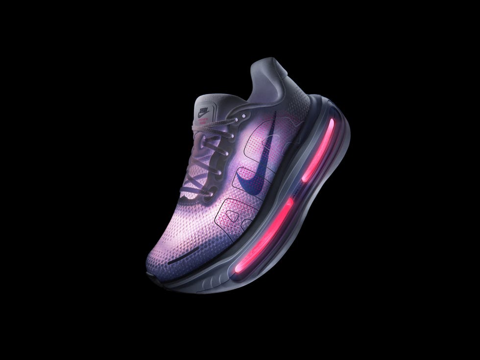 sports shoe with visible air cushioning and modern design