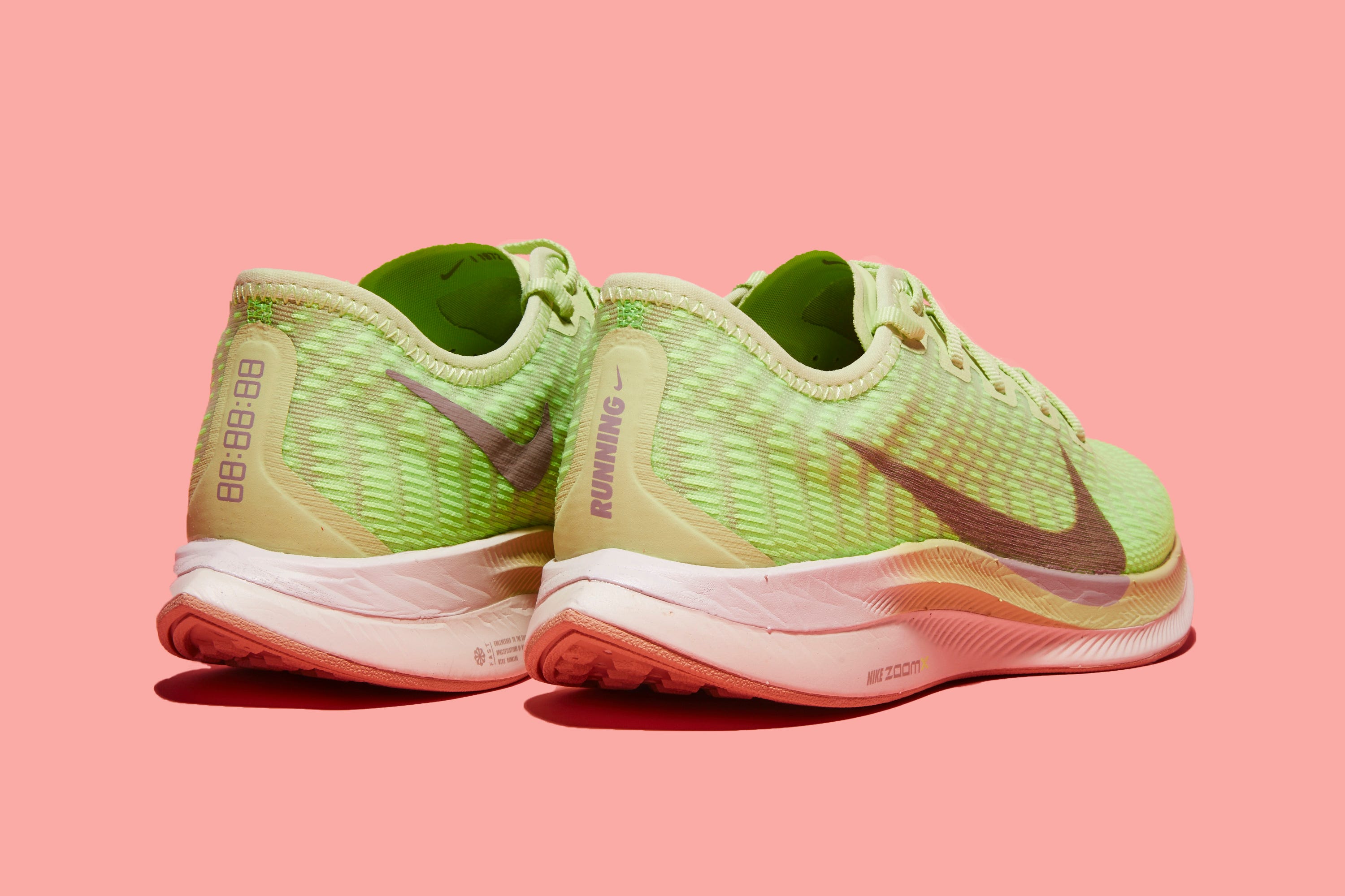 Shoe, Footwear, White, Running shoe, Walking shoe, Outdoor shoe, Green, Product, Orange, Tennis shoe, 
