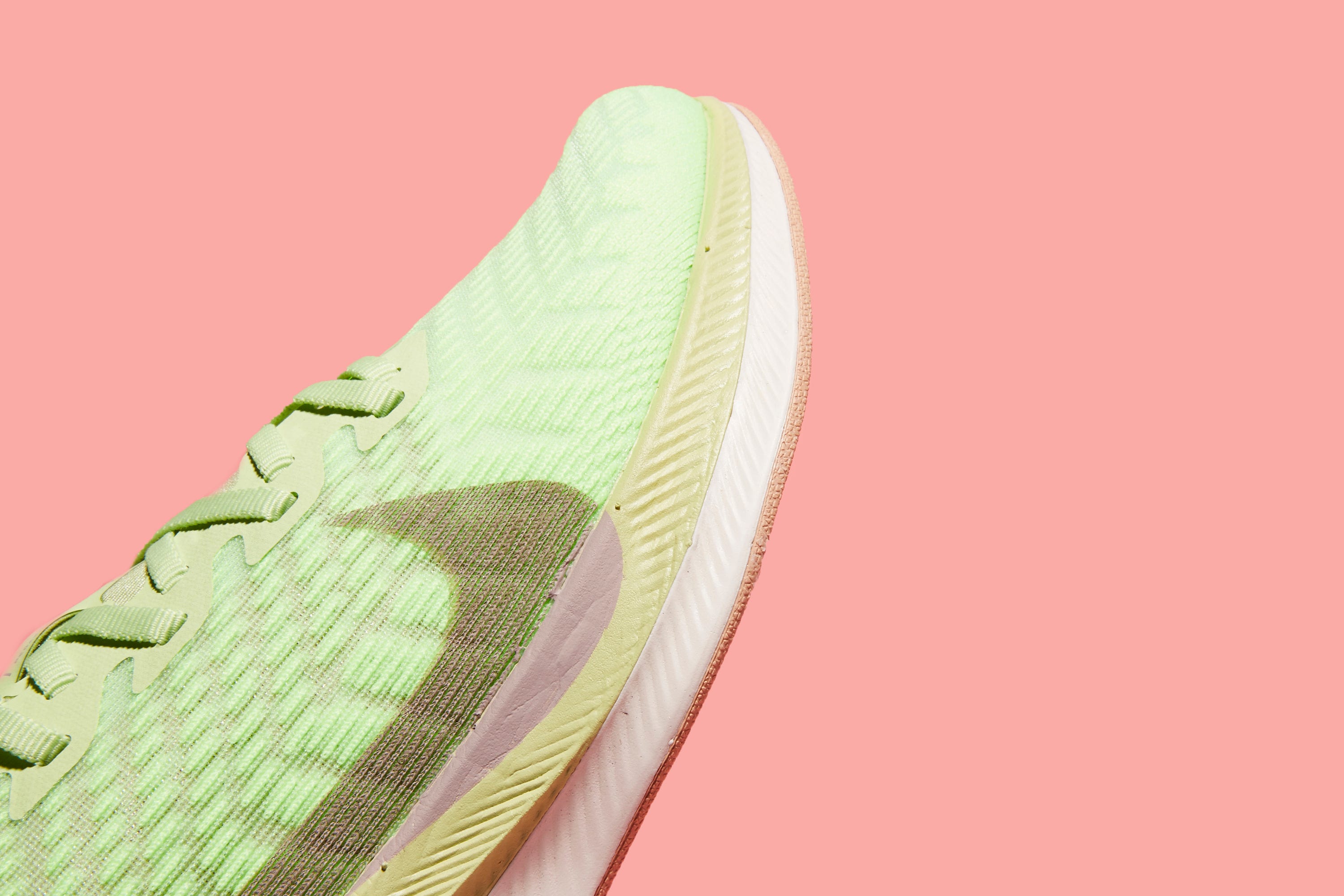 Pink, Yellow, Footwear, Shoe, Wing, 