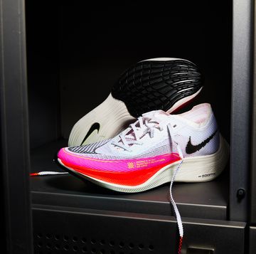 nike zoomx running shoes in locker