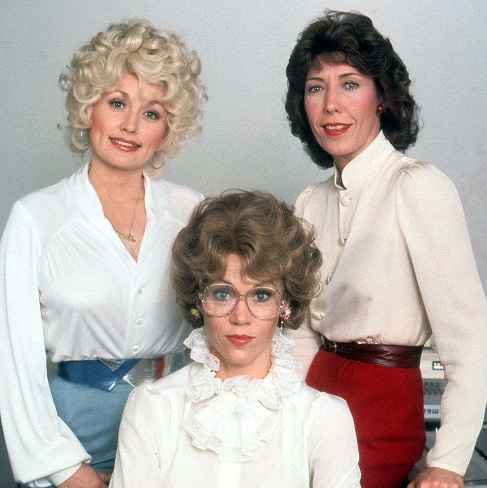 dolly parton, jane fonda, and lily tomlin in 9 to 5