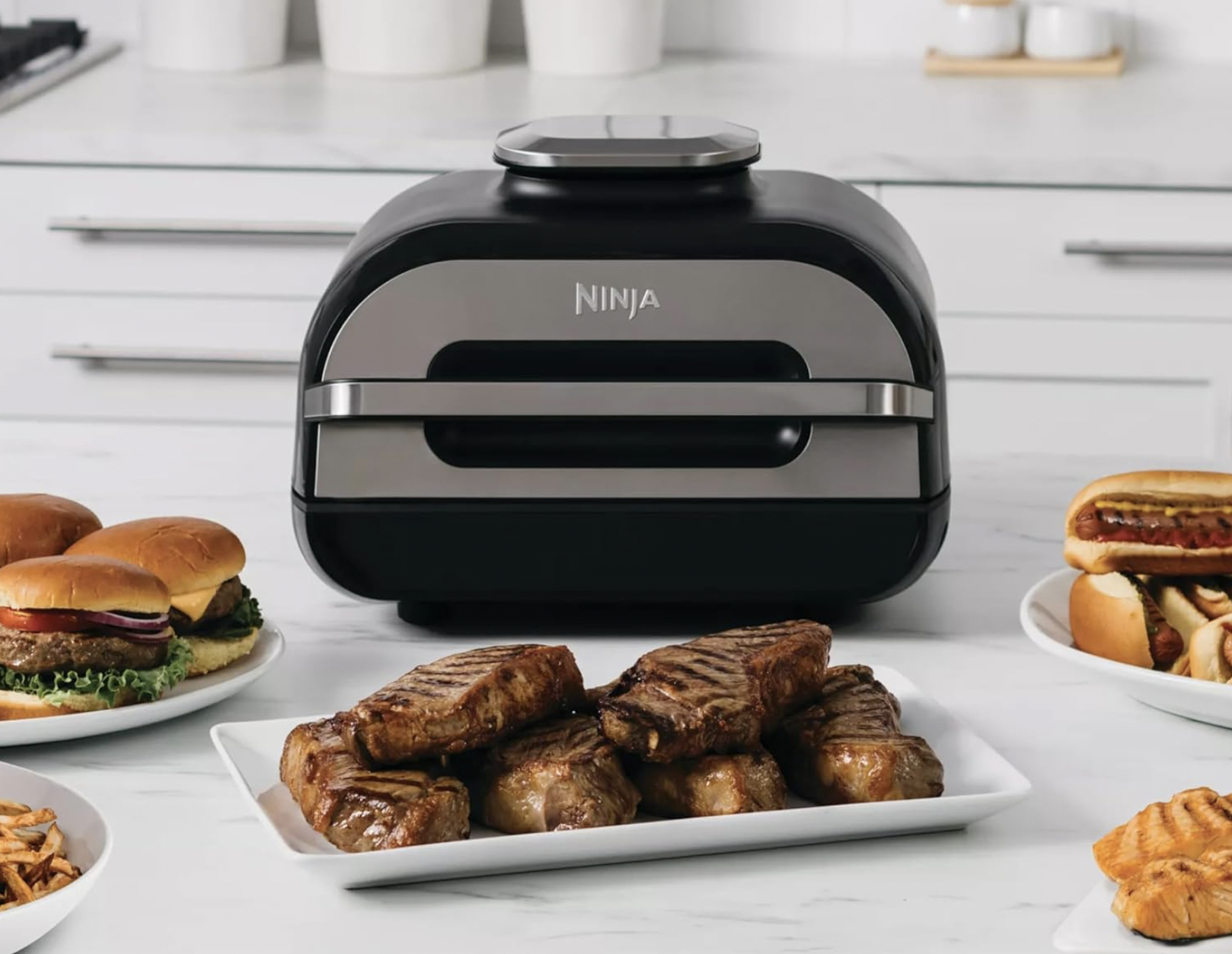 Ninja OL701 Foodi 14-in-1 SMART XL 8 Qt. Pressure Cooker Steam Fryer with  SmartLid & Thermometer + Auto-Steam Release, that Air Fries, Proofs & More