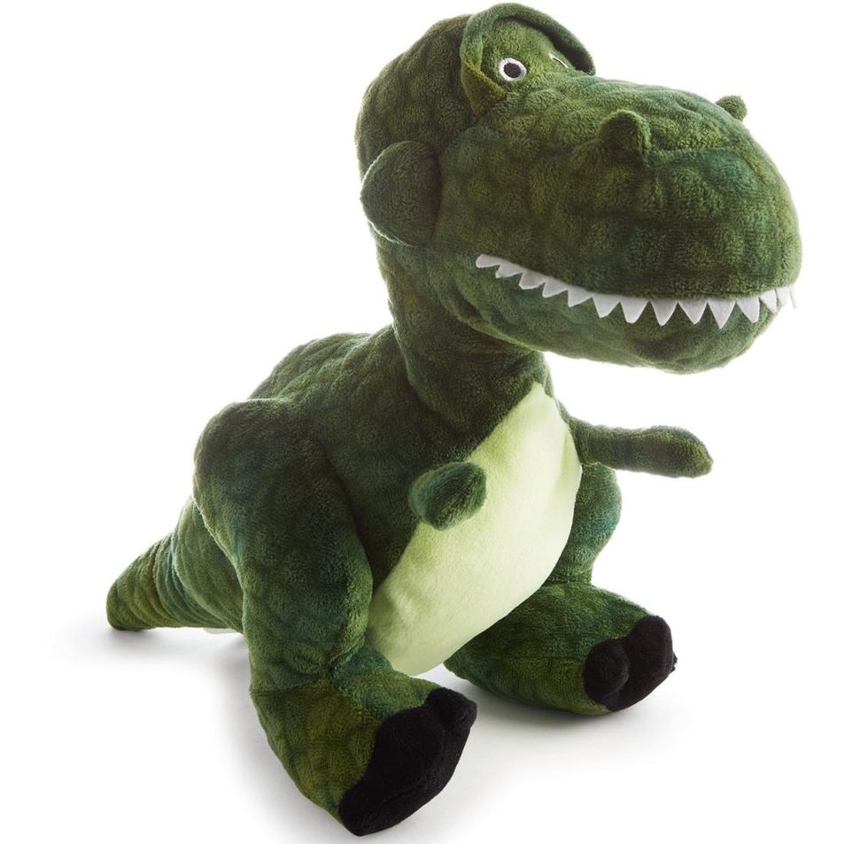 Stuffed toy, Dinosaur, Toy, Plush, Tyrannosaurus, Animal figure, Textile, Puppet, Velociraptor, Alligator, 