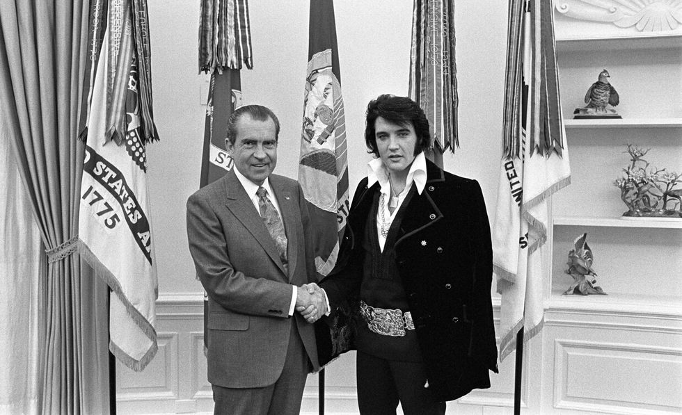 President Richard Nixon meeting Elvis Presley