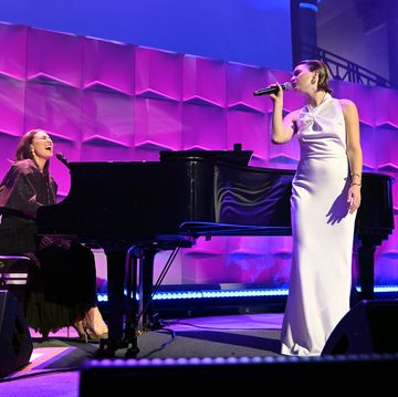 sara bareilles and maggie rogers perform onstage during the unicef gala at cipriani wall st on november 28, 2023 in new york city