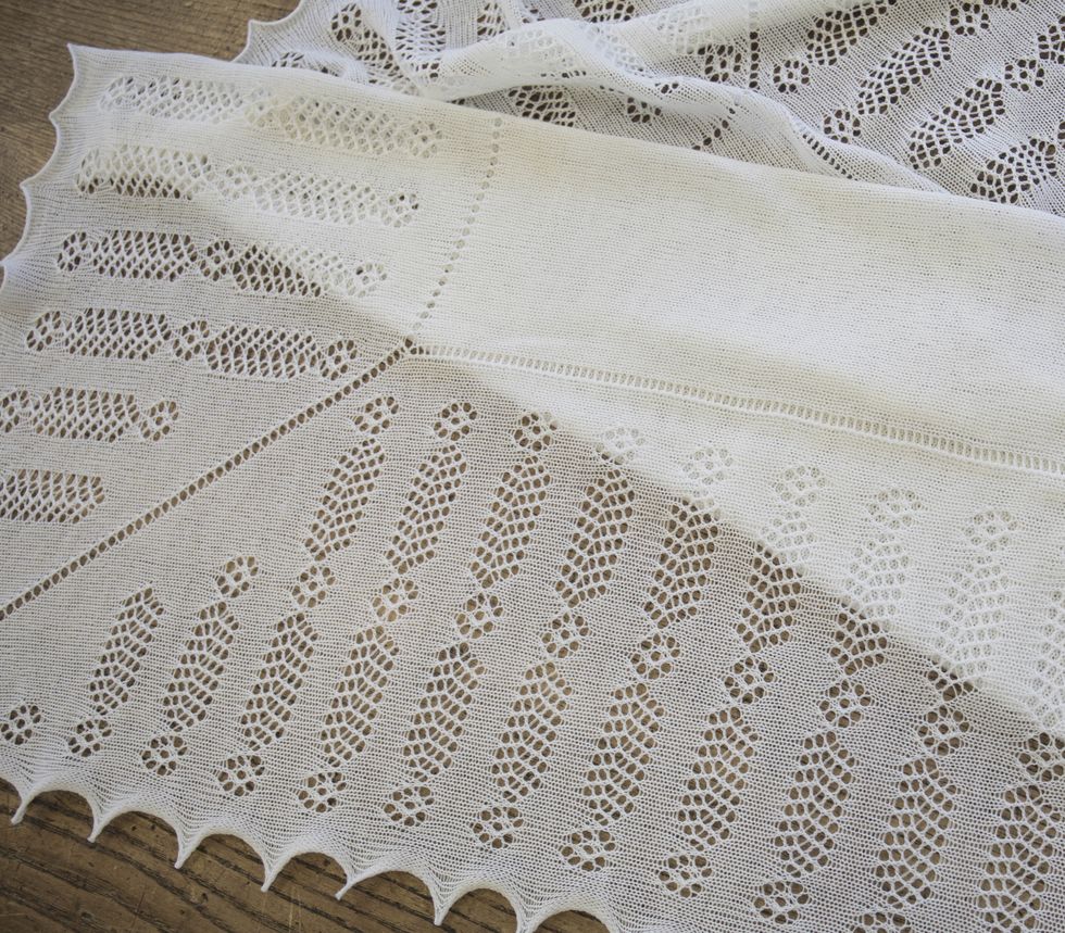 The Nottingham Lace Knitted Baby Shawl’