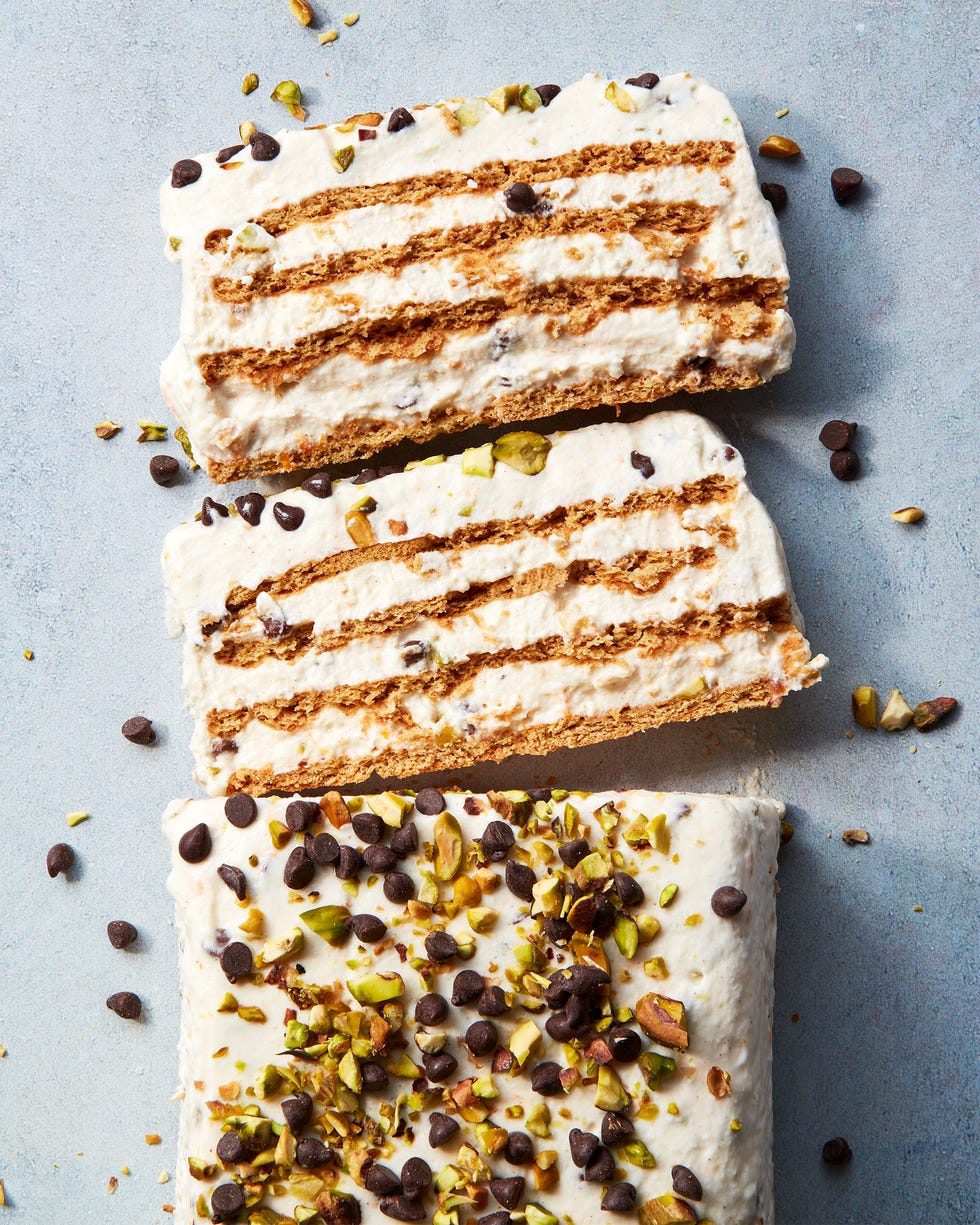 layered cannoli icebox cake