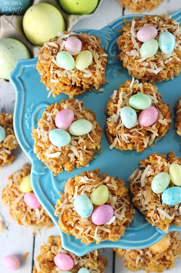 No-Bake Coconut Nest Cookies