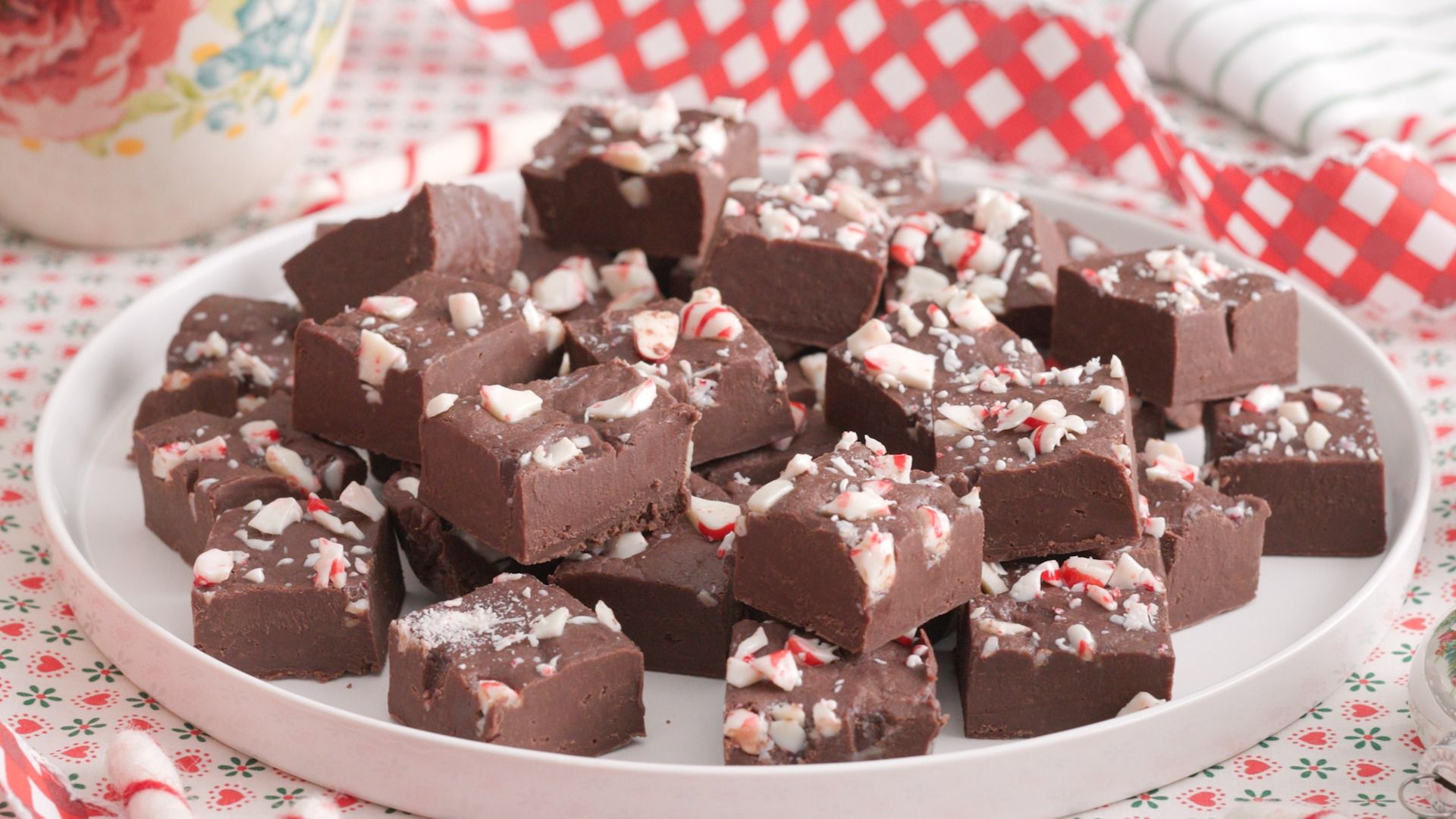 Candy Cane Fudge Recipe  Easy No Bake Christmas Dessert