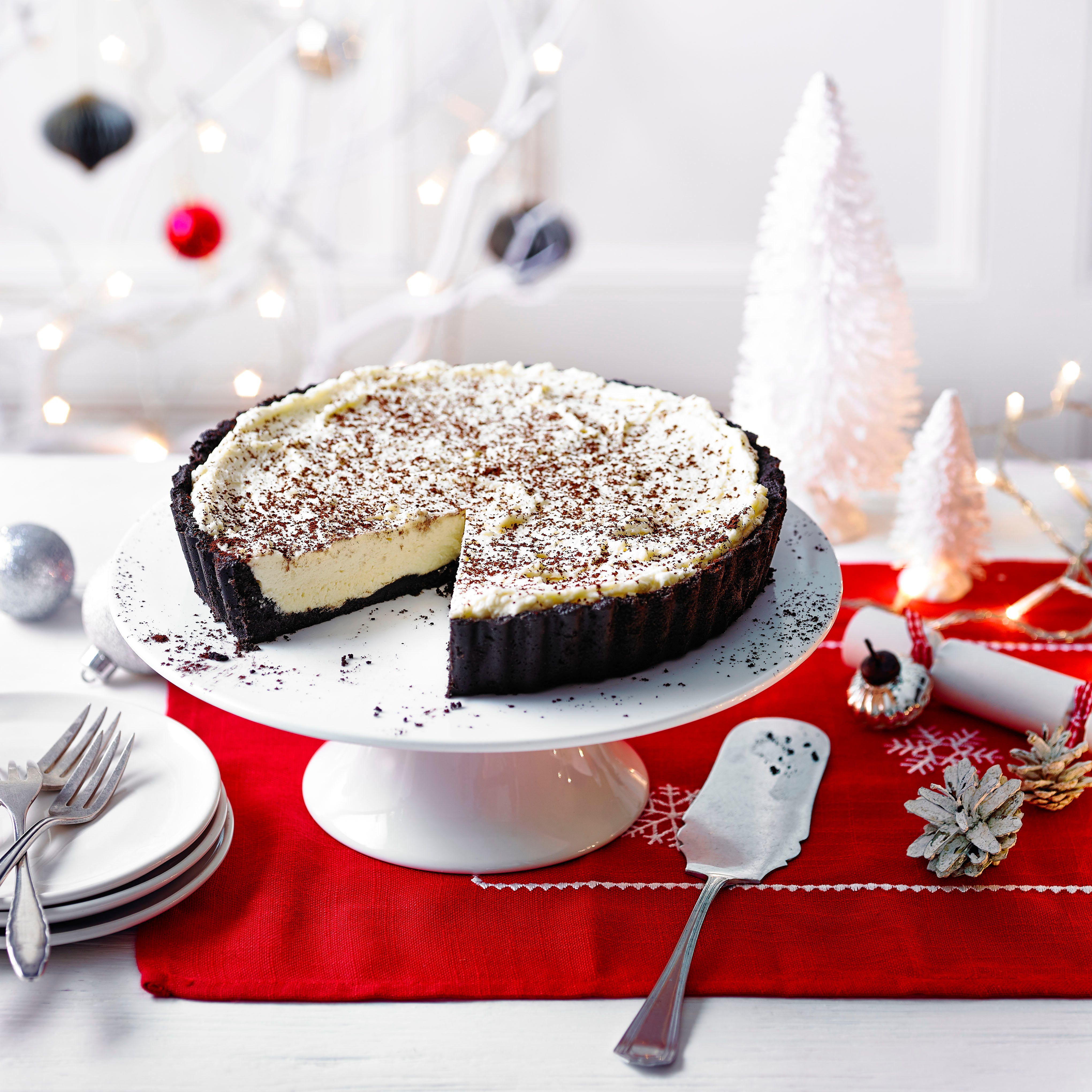 best christmas desserts no bake irish cream and white chocolate tart