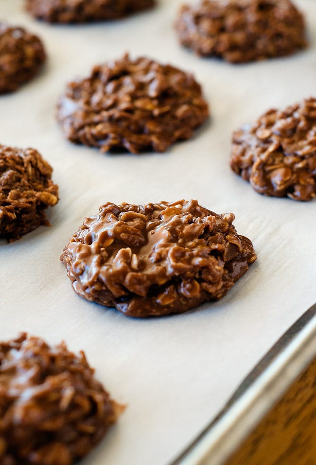 No-Bake Nutella Oatmeal Cookies