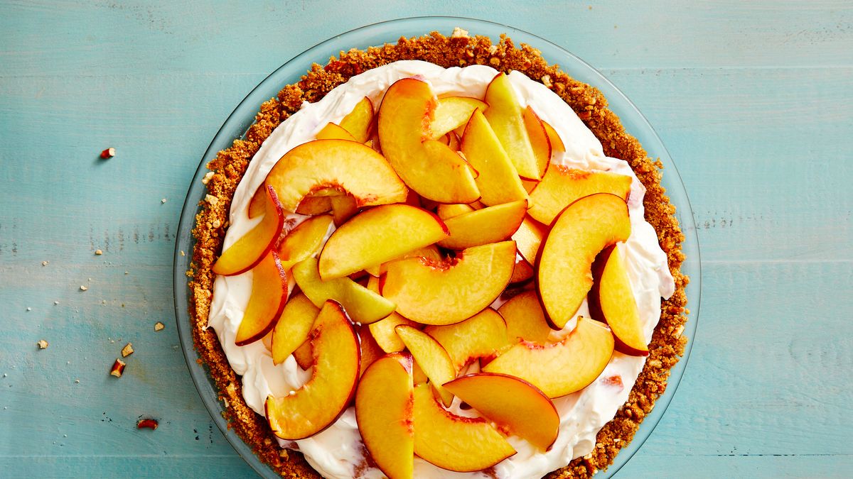 Best No-Bake Peaches & Cream Pie Recipe - How To Make No-Bake Pie