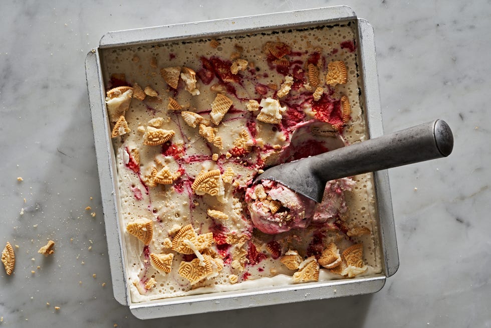 no churn strawberry shortcake vegan ice cream