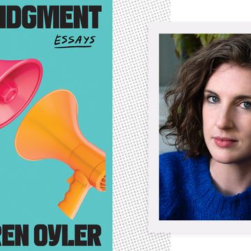 the cover of no judgment by lauren oyler alongside a headshot of the author