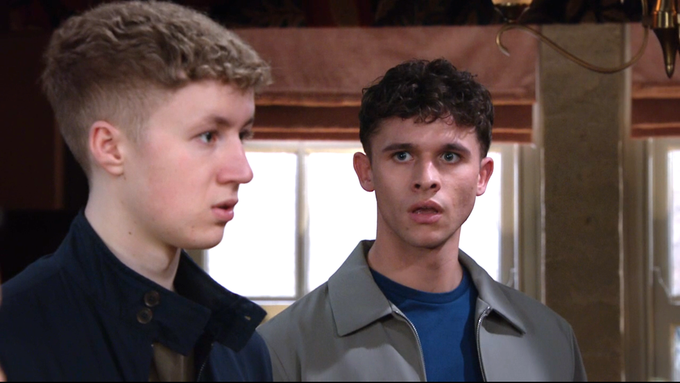 noah dingle and jacob gallagher, emmerdale