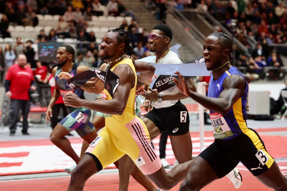 preview for Noah Lyles Wins the 200 Meter World Championship Title