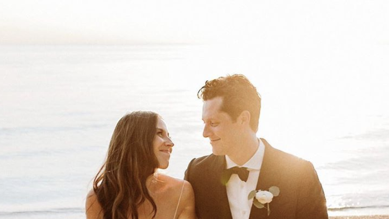 Schitt's Creek Star Noah Reid Marries Fiancée Clare in Beachside Ceremony