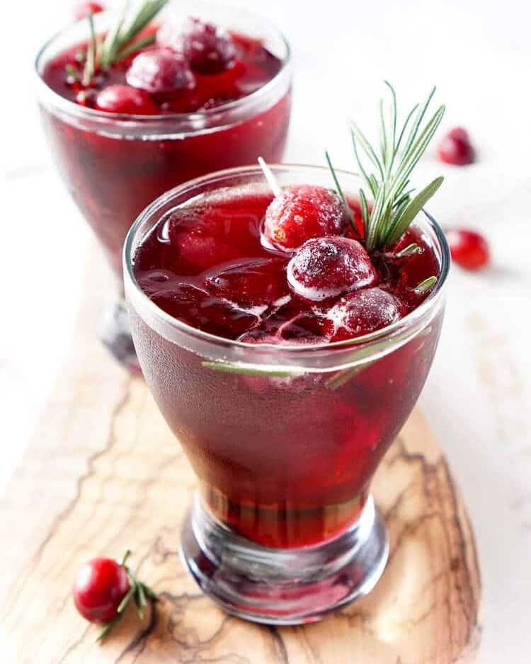 non alcoholic christmas drinks cranberry cooler