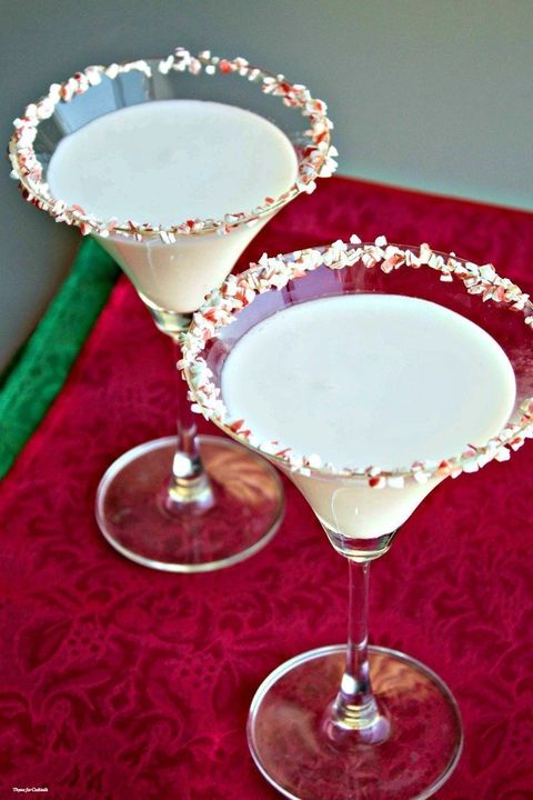 non alcoholic christmas drinks white chocolate peppermint mocktini