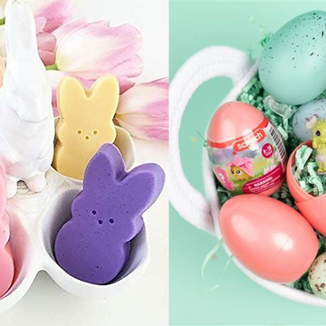 the sunbasil peeps shaped soap and the schleich bayala eggs are two good housekeeping picks for best non candy easter gifts