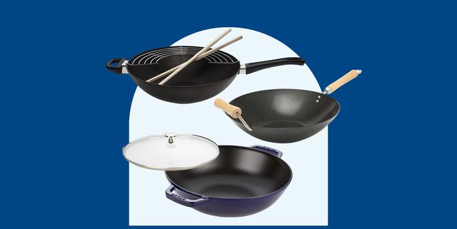 Staub Cast Iron - Woks/ Perfect Pans 14.5-inch, Wok, black matte