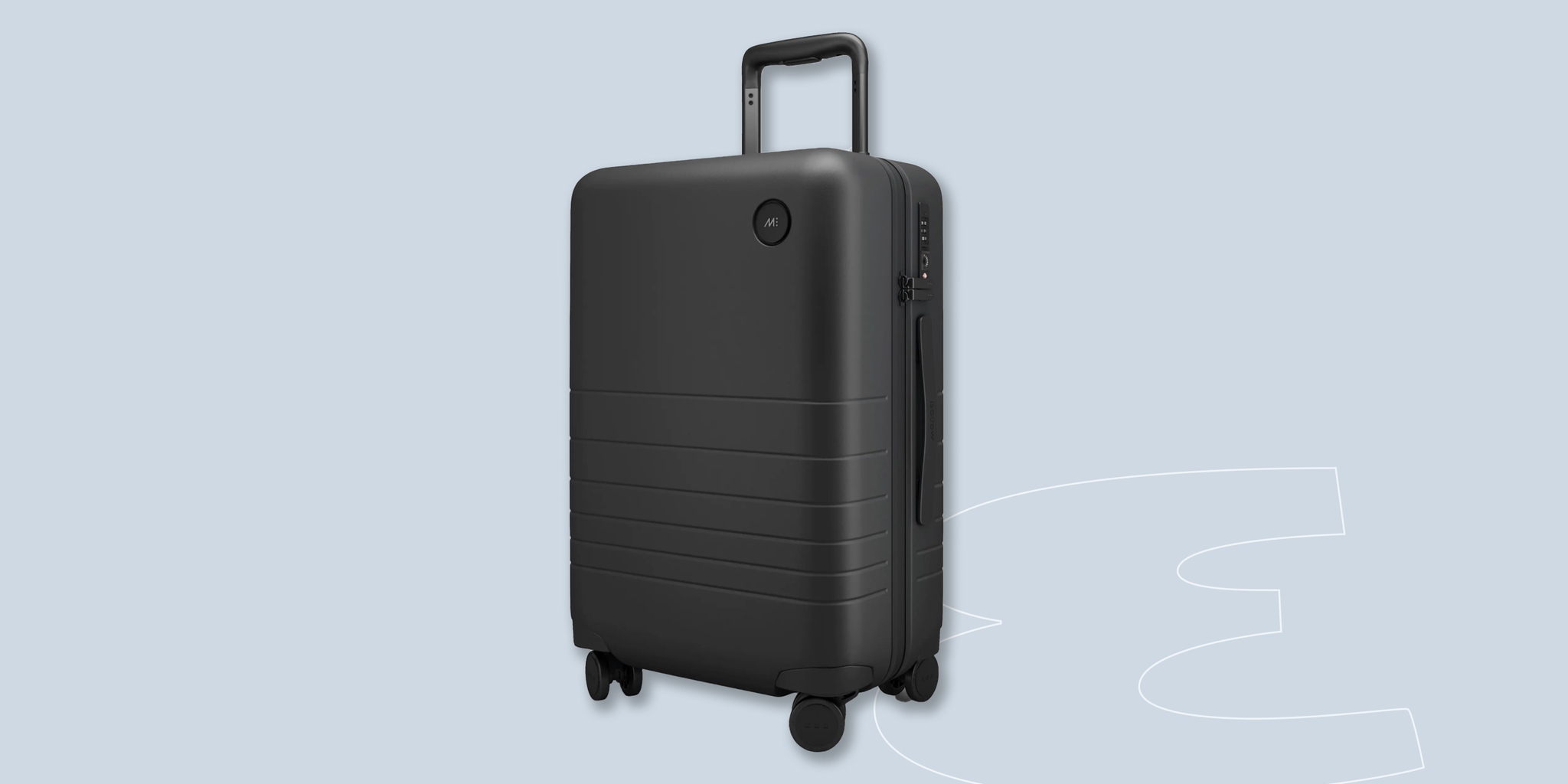 a black and silver luggage