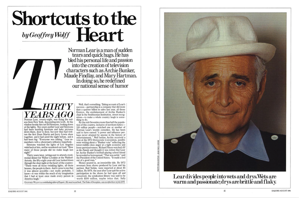 original esquire magazine spread august 1981