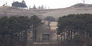 a view of the korean dmz border