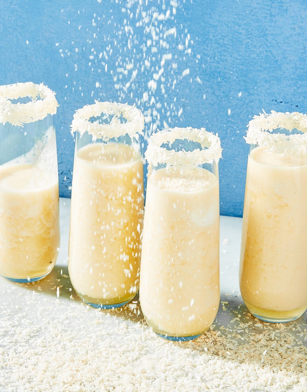 christmas pina coladas with coconut