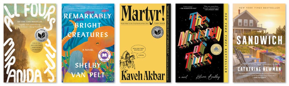 books, northern california bestsellers, trade paperback fiction