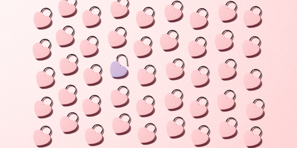 Heart shaped padlocks