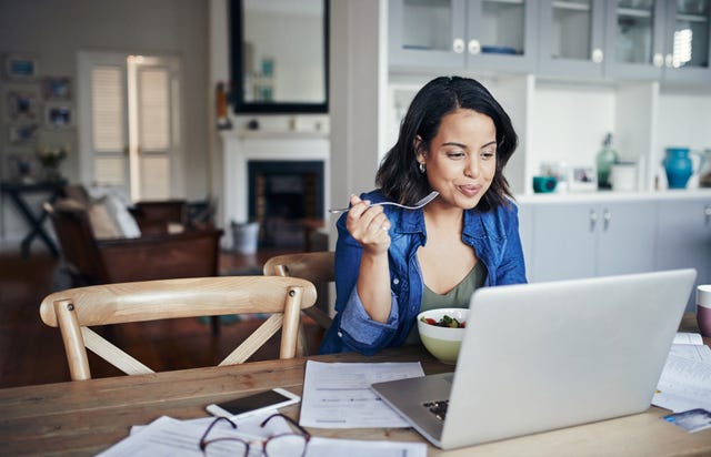 working from home lunches