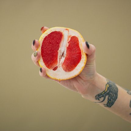 nothing says good health like a grapefruit