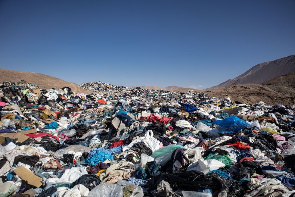 cemetery for used clothes in the atacama desert