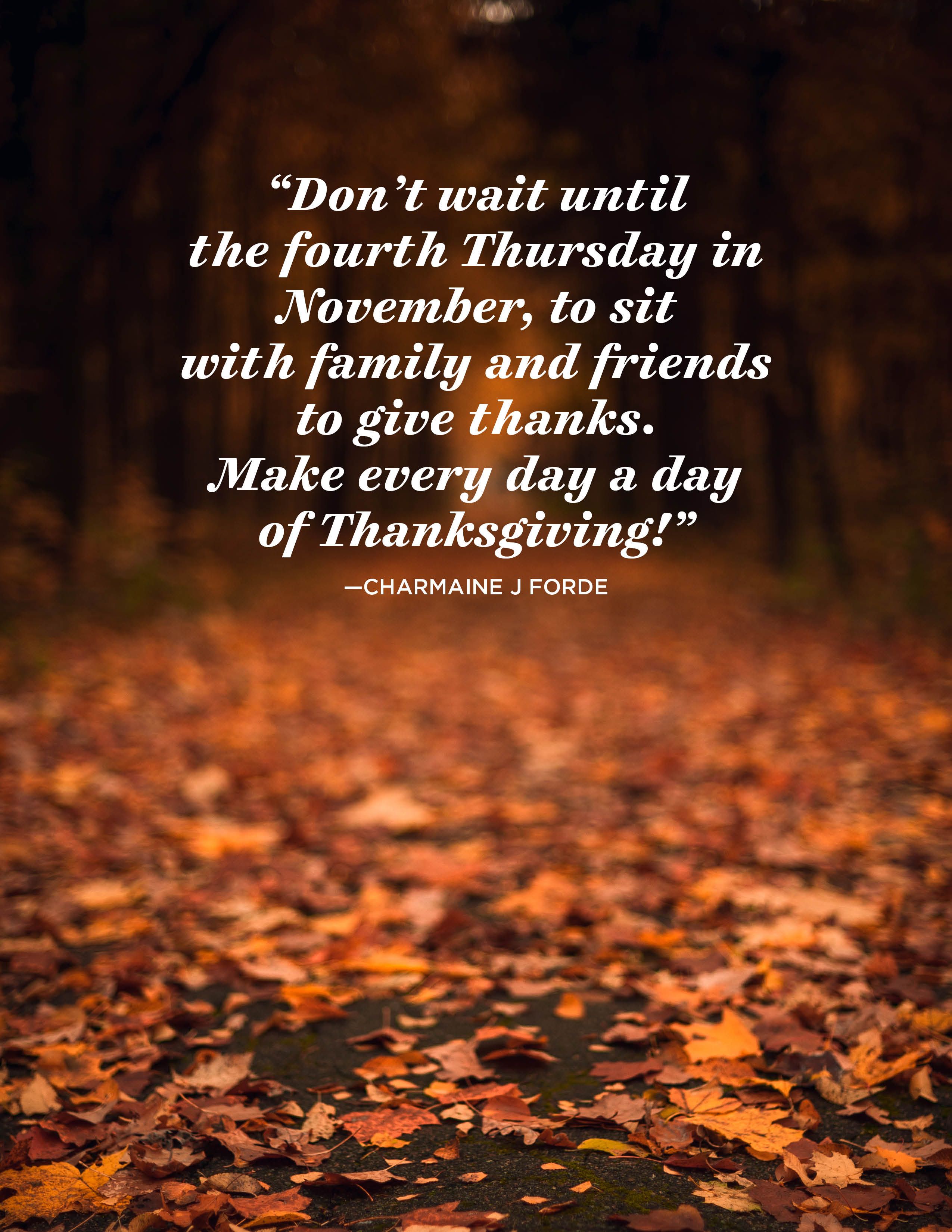 November Sayings