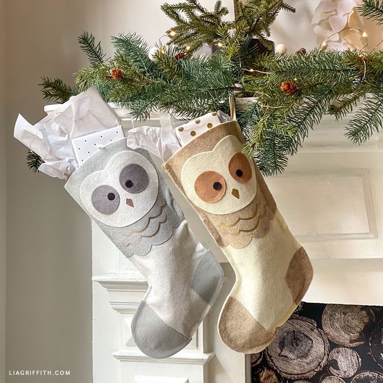DIY Christmas stockings with felt appliqués and fun embellishments -  Think.Make.Share.