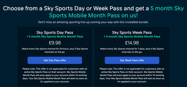 Now Tv Offers Will Get You 5 Month Free Sky Sports Mobile Pass 