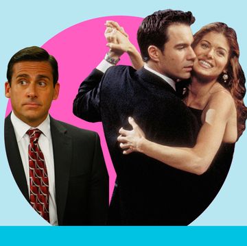 steve carrell in the office us and a still from will and grace