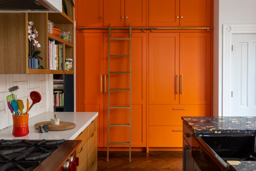 orange kitchen
